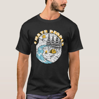Ik haat mensen grappige introvert buitenshuis kamp t-shirt