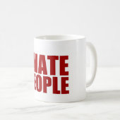 Ik haat mensen. koffiemok (Voorkant rechts)