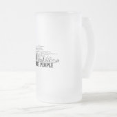 Ik haat mensen matglas bierpul (Voorkant rechts)