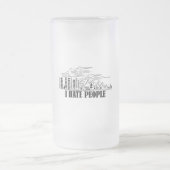 Ik haat mensen matglas bierpul (Center)