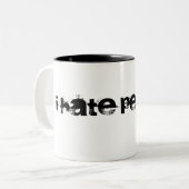 Ik haat mensen. Mok (Voorkant links)