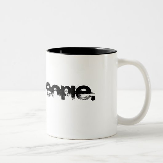 Ik haat mensen. Mok (Rechts)