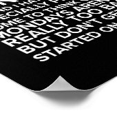 IK HAAT MENSEN OP SHIRT Hate Mondays T-shirt Poster (Hoek)