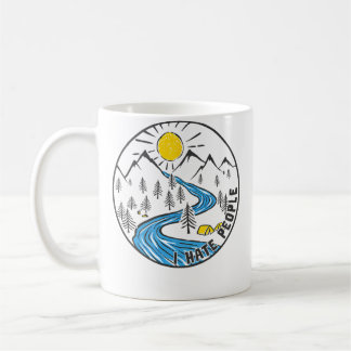 Ik Haat Mensen Outdoor Camping Natuurliefhebber Koffiemok