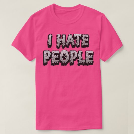 Ik haat mensen sarcasme t-shirt (Design voorkant)