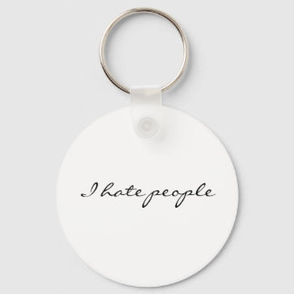 Ik haat mensen sleutelhanger