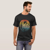 Ik haat mensen Sun Retro Camping Hiking Fun T-shirt (Voorkant volledig)