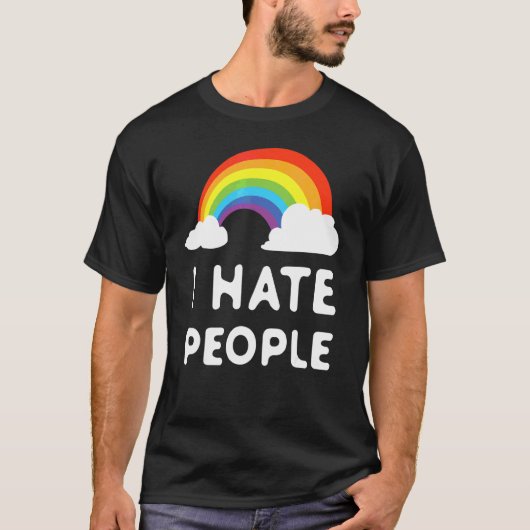 Ik haat mensen t-shirt (Voorkant)