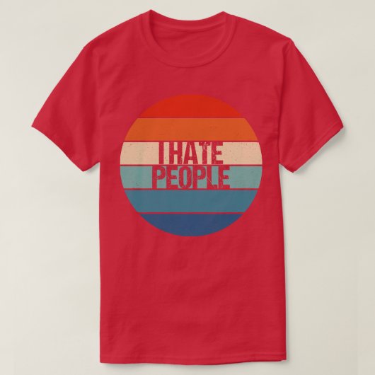 ik haat mensen t-shirt (Design voorkant)