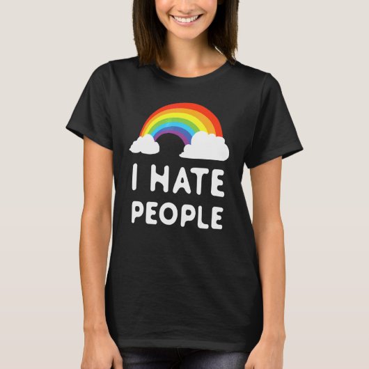 Ik haat mensen t-shirt (Voorkant)