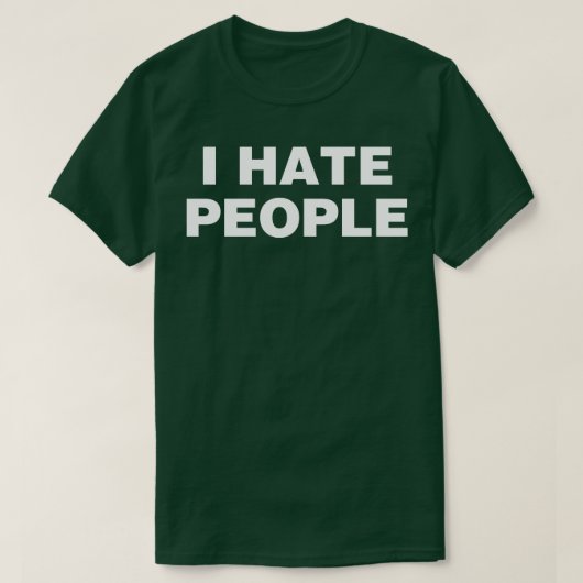 Ik haat mensen t-shirt (Design voorkant)
