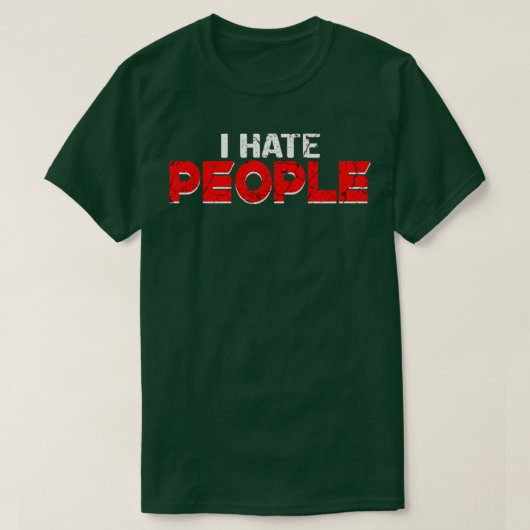 Ik haat mensen t-shirt (Design voorkant)