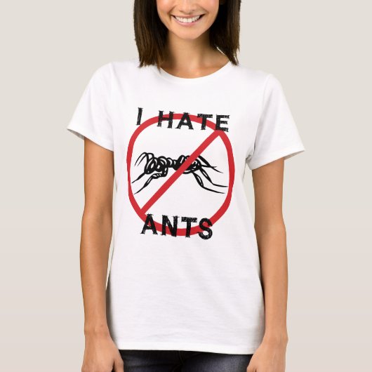Ik haat mieren t-shirt (Voorkant)