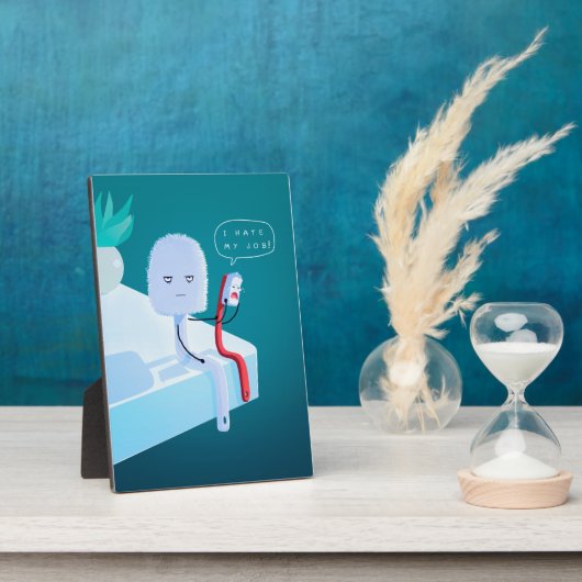 Ik haat mijn baan fotoplaat (Zijkant)