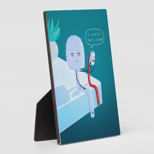 Ik haat mijn baan fotoplaat (Zijkant)