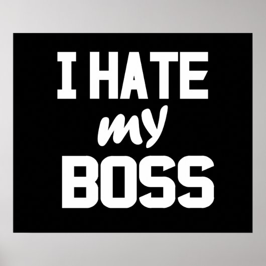 Ik haat mijn baas poster (Voorkant)