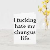 Ik Haat Mijn Chungus Leven Kaart (Gele Bloem)