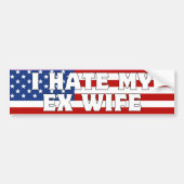 IK HAAT MIJN EX VROUW - BUMPERSTICKER STICKER (Voorkant)