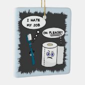 Ik haat mijn werk keramische versiering keramisch ornament (Rechts)