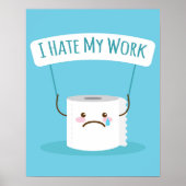 Ik haat mijn werk poster (Voorkant)