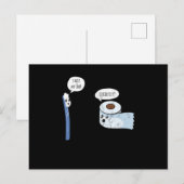 Ik haat mijn werk serieus grappig Toilet Paper Briefkaart (Voorkant / Achterkant)