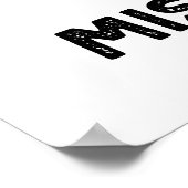 Ik haat mist noemt grappige wolkenwoordspeling poster (Hoek)