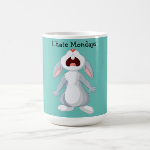 Ik haat Mondays Bunny Rabbit Mok