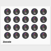 ik haat new york ronde sticker (Vel)