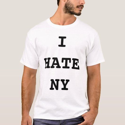 Ik haat New York Shirt (Voorkant)
