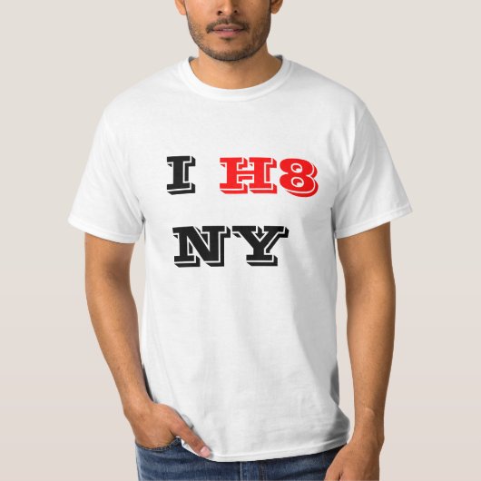 Ik haat New York Shirt (Voorkant)