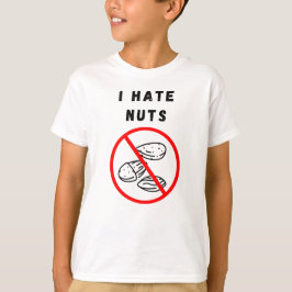 Ik haat noten t-shirt