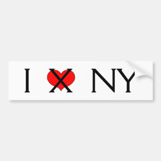 "Ik haat NY"-Bumpersticker Bumpersticker
