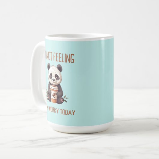 Ik haat ochtenden Panda Mok (Voorkant links)