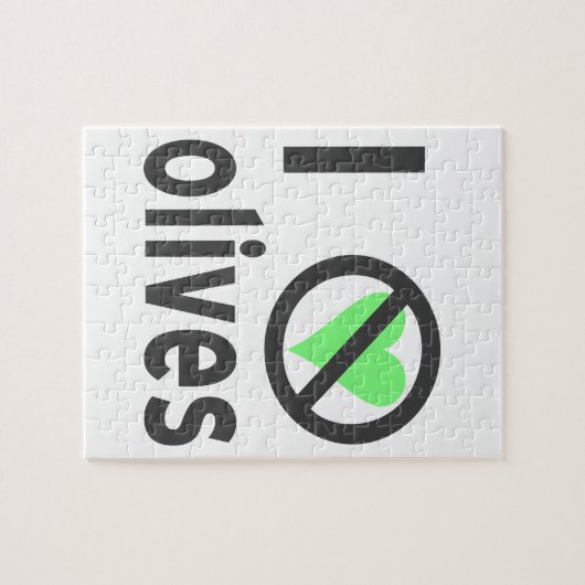 Ik haat Olijfzwart Legpuzzel (Horizontaal)