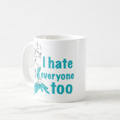Ik haat ook iedereen koffiemok (Voorkant links)