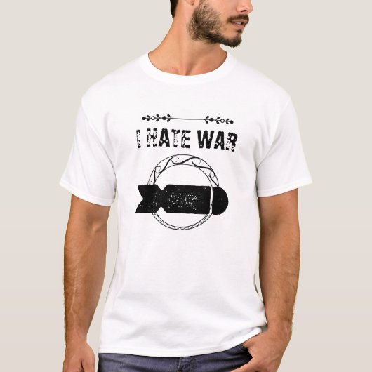 IK HAAT OORLOG T-SHIRT (Voorkant)