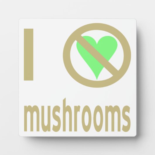 Ik haat paddenstoelen fotoplaat (Voorkant)