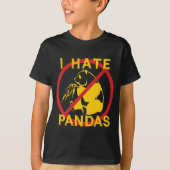 Ik haat Pandas T-shirt (Voorkant)