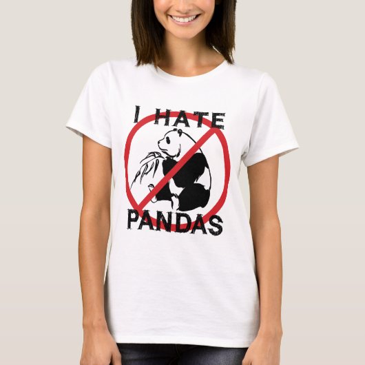 Ik haat Pandas T-shirt (Voorkant)