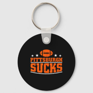 Ik haat Pittsburgh Design Mannen Vrouwen Grappig P Sleutelhanger