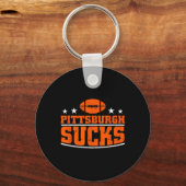 Ik haat Pittsburgh Design Mannen Vrouwen Grappig P Sleutelhanger (Voorkant)