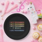 Ik haat programmeren - grappige programmeur I Papieren Bordje (Feest)