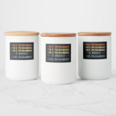 Ik haat programmeren - grappige programmeur I Voedselcontainer Etiket (Flessen)