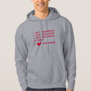 IK HAAT PROGRAMMEREN HOODIE