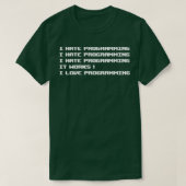 Ik haat Programmering T-shirt (Design voorkant)