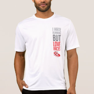 "Ik haat rennen, maar hou van races" shirt