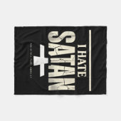 Ik haat Satan Fleece Deken (Voorkant (Horizontaal))