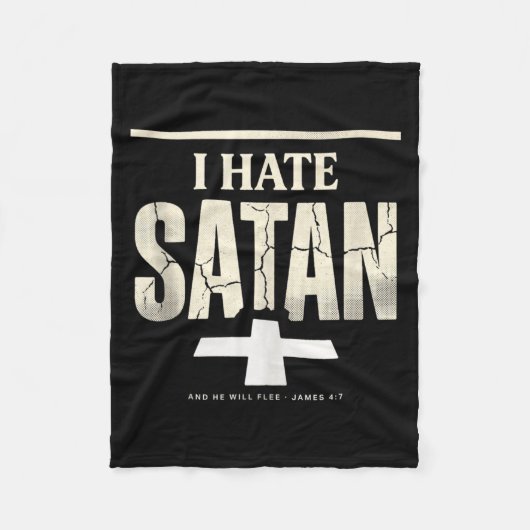Ik haat Satan Fleece Deken (Voorkant)