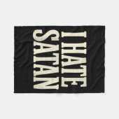 Ik haat Satan Fleece Deken (Voorkant (Horizontaal))