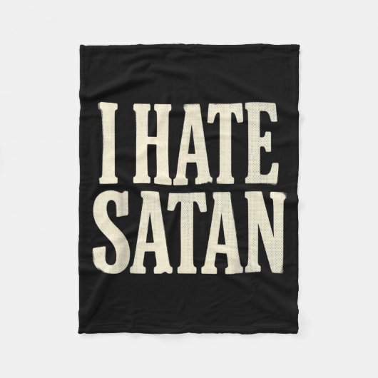 Ik haat Satan Fleece Deken (Voorkant)